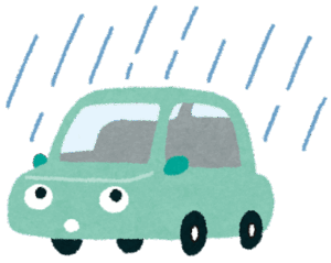 梅雨時期は要注意！フロントガラスの油膜チェック！